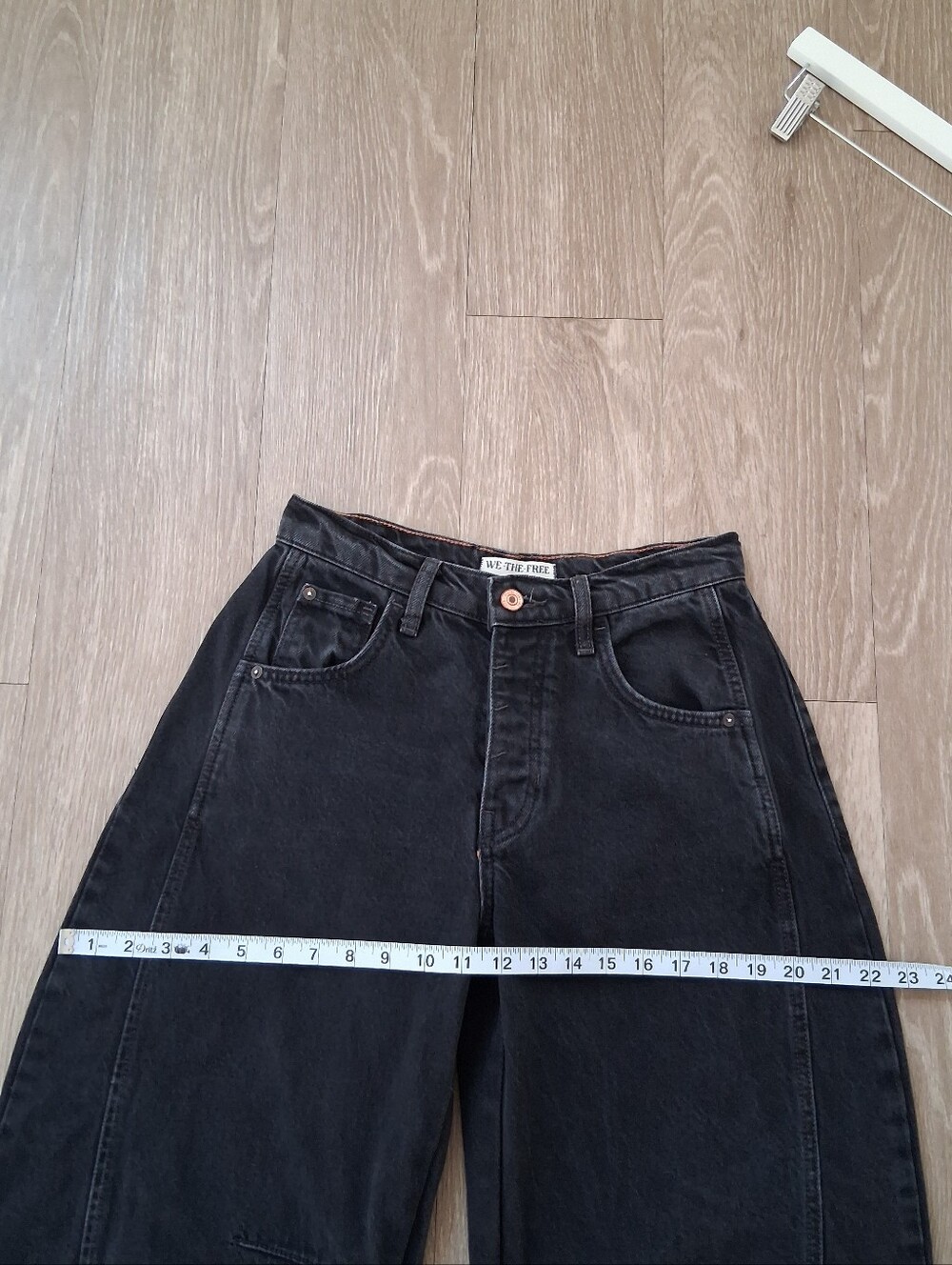 Free People We The Free Lucky You Mid Rise Barrel Soundwave - Picture 11 of 16